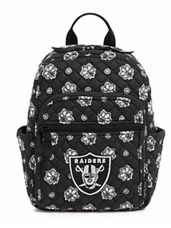 Vera Bradley Handbags - Vera Bradley Black Quilted Floral Raiders Mini Backpack NEW WITH TAGS
